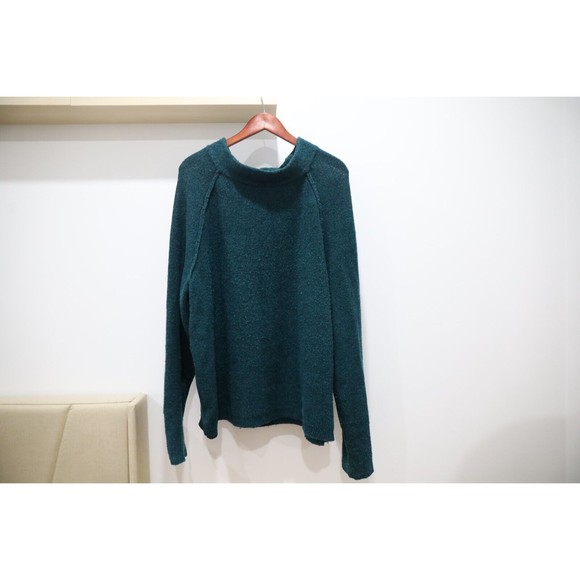 Free People Sweaters - Free People Chunky Oversized Soft Mock Neck Sweater Green Colored Size Medium